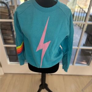 Aviator nation cropped sweatshirt